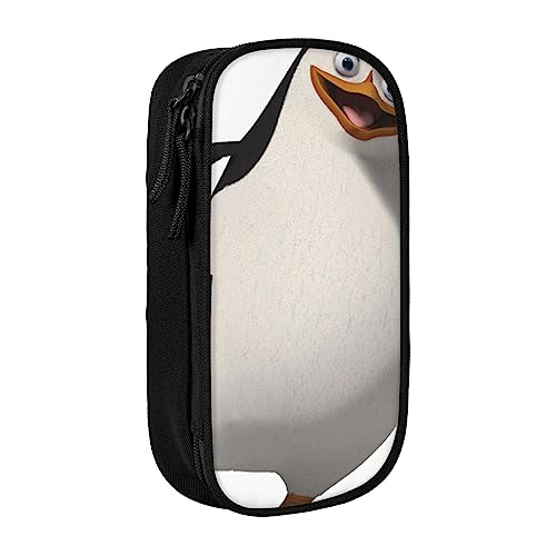 VGFJHNDF Federmäppchen mit niedlichem Pinguin-Motiv, für Büro, Uni, Schule, Erwachsene, Teenager, Mädchen, Jungen, Schwarz, Schwarz , Einheitsgröße, Make-up-Tasche von VGFJHNDF