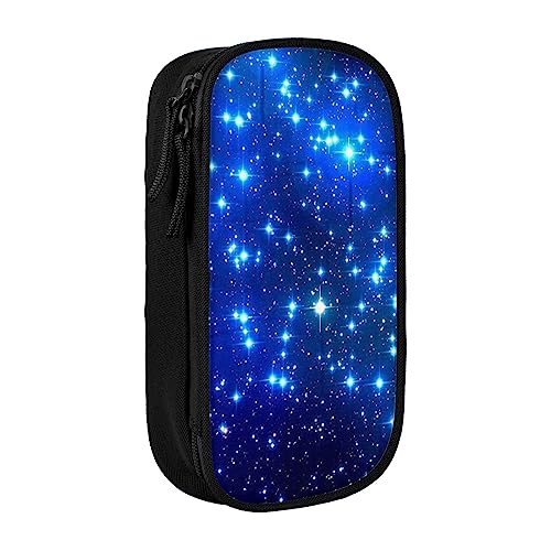 VGFJHNDF Galaxy Stars Federmäppchen, Stiftebox, Organizer für Büro, Uni, Schule, Erwachsene, Teenager, Mädchen, Jungen, Schwarz, Schwarz , Einheitsgröße, Make-up-Tasche von VGFJHNDF