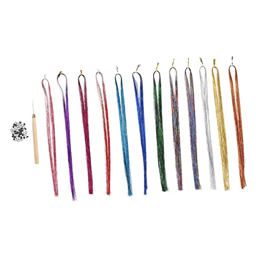 VICASKY 1Satz Haarverlängerungen Laminsel Haarsträhnen Für Frisuren Silikonclips Und Häkelnadel Für Partys Fotoshootings Und Cosplay VICASKY 1Satz Haarverlängerungen Laminsel Haarsträhnen Für Frisuren Silikonclips Und Häkelnadel Für Partys Fotoshootings Und Cosplay von VICASKY