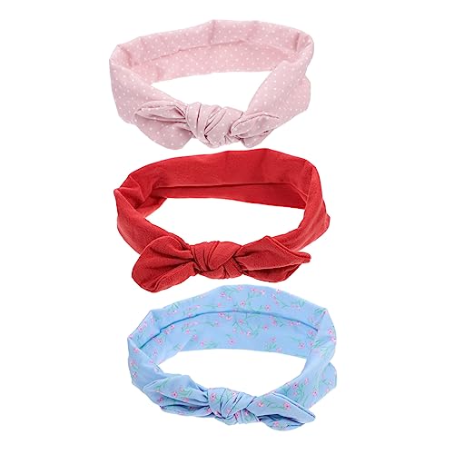 VICASKY 9 Stk Stirnband Turban Für Babys Haarschleifen Gummibänder Tiara Haarbänder Für Babys Hühner Aufziehen Bandana Für Haare Geknoteter Turban Kleine Stoff Tuch Hasen Ohren von VICASKY