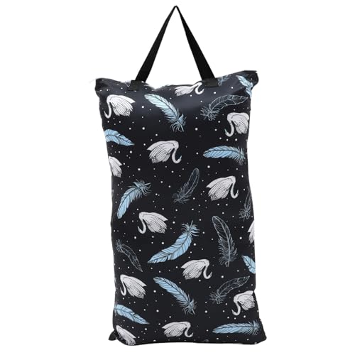 VICASKY Nasse Wickeltasche Windeln Babys Beutel Mütterlich Neugeborenes Taschen Mini Windelbehälter Mit Reißverschluss Windeltasche Aufbewahrungstasche Windelhalter Pul Black VICASKY Nasse Wickeltasche Windeln Babys Beutel Mütterlich Neugeborenes Taschen Mini Windelbehälter Mit Reißverschluss Windeltasche Aufbewahrungstasche Windelhalter Pul Black von VICASKY