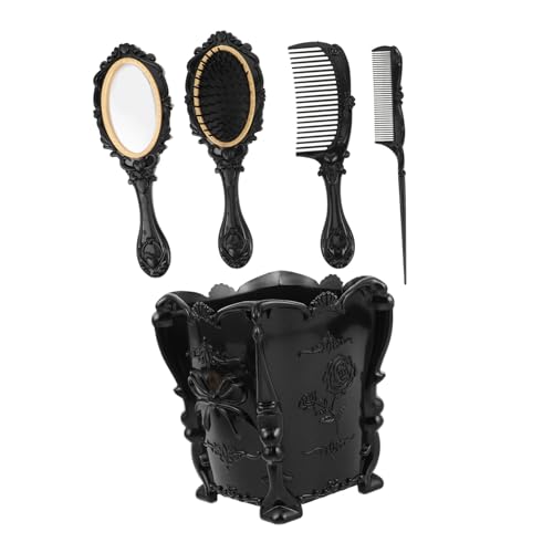 VICASKY Vintage Handspiegel Mit Kosmetikspiegel Und Breiter Zahnfrisierkamm Für Damen Für Zuhause Büro Und Reisen Inklusive Praktischer Aufbewahrungsbox Für Haarpflegeprodukte VICASKY Vintage Handspiegel Mit Kosmetikspiegel Und Breiter Zahnfrisierkamm Für Damen Für Zuhause Büro Und Reisen Inklusive Praktischer Aufbewahrungsbox Für Haarpflegeprodukte von VICASKY