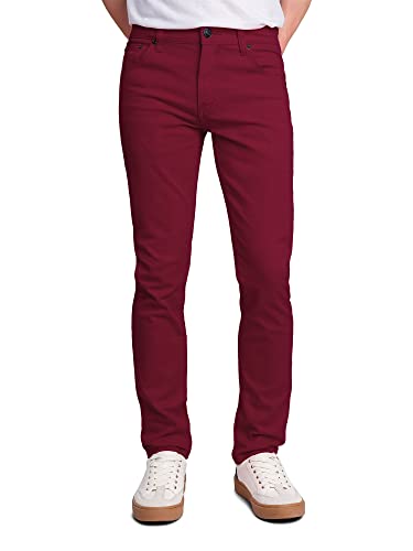 Victorious Herren Skinny Fit Color Stretch Jeans - Violett - 32W / 34L von VICTORIOUS