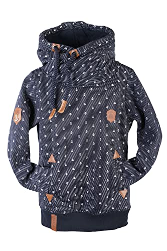 VIN TE Kinder Kapuzenpullover Sweatshirt Hoodie Warmer Fleece Pulli Anker Punkte 140-158 (Blau-1962, 140) von VIN TE