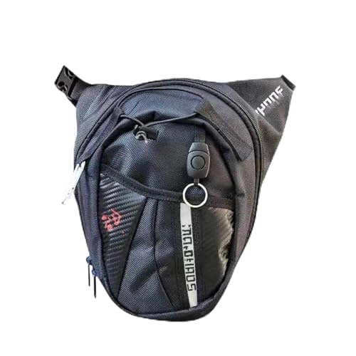 Motorradtasche Männer Taille Pack Oberschenkel Tasche Tasche Femail Reiten Taille Hüfte Motorrad Bein Tasche Für Motorrad Radfahrer Im Freien Universal (Color : 1) von VINCTV