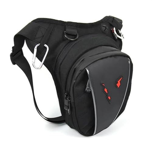 Motorradtasche Motorrad Drop Taille Bein Tasche Oberschenkel Gürtel Hüfte Bum Motorrad Taktische Reise Handy/Handy Geldbörse Fanny Pack Taschen (Color : Red) von VINCTV