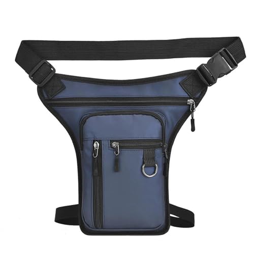 Motorradtasche Nylon-Männer-Beintasche, Gürteltasche, Motorradfahren, Lässig, Schulter-Crossbody, Oberschenkel, Männlicher Hüftgürtel, Gürteltasche (Color : AAA1) von VINCTV