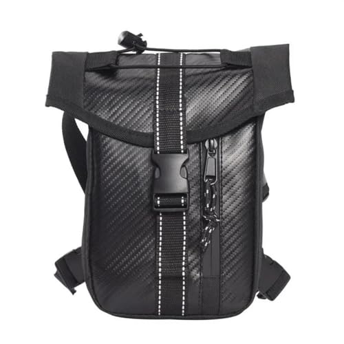 Motorradtasche Nylon-Männer-Beintasche, Gürteltasche, Motorradfahren, Lässig, Schulter-Crossbody, Oberschenkel, Männlicher Hüftgürtel, Gürteltasche von VINCTV