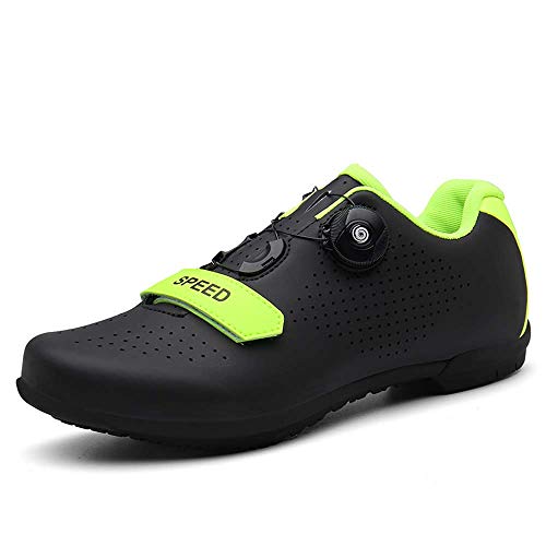 VIPBQO Herren Fahrradschuhe Atmungsaktive Schuhe Fahrradschuhe Radsportschuhe Schuhe Gr.37-47 (37,schwarz) von VIPBQO