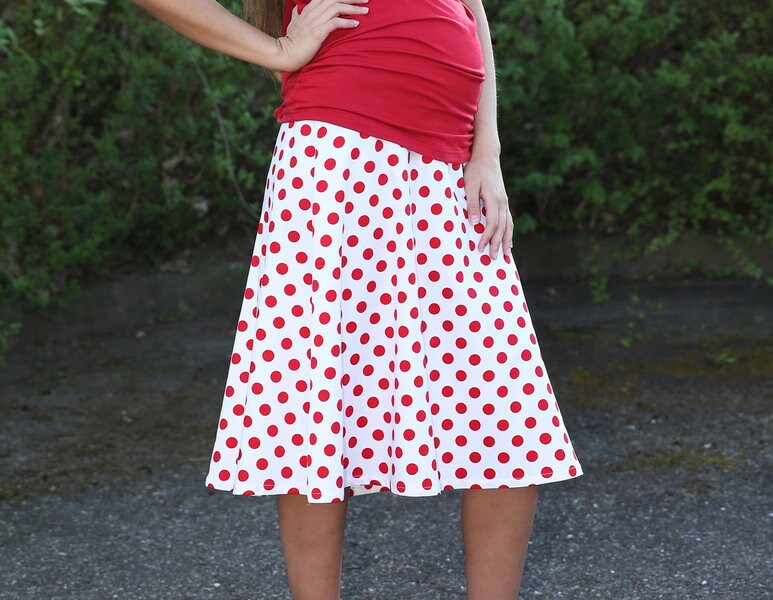 Umstandsmode Umstandsrock Pu Dots Umstandsmode Umstandsrock Pu Dots von VIPMama