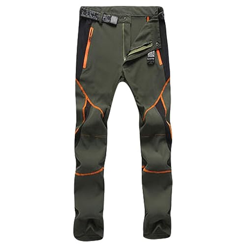 VIRACIN Berghose Herren Slim Stretch Trekkinghose Trousers Leichte Atmungsaktiv Outdoorhose Funktionshose Outdoor XL Hiking Pants Arbeitshosen Sommer Zip Off Treckinghose-Herren Kletterhose von VIRACIN