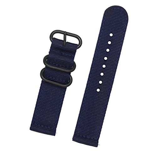 VISIYUBL 18mm 24mm 22mm 20mm Nylon Sport Ersatzgurtband for Samsung Galaxy Fit for Gang S3 S2. Uhrband Männer Armbandband Ringschnalle (Color : 2, Size : 18mm) von VISIYUBL