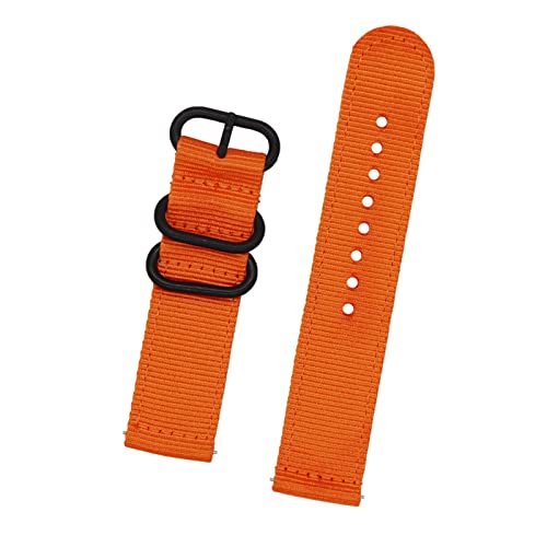 VISIYUBL 18mm 24mm 22mm 20mm Nylon Sport Ersatzgurtband for Samsung Galaxy Fit for Gang S3 S2. Uhrband Männer Armbandband Ringschnalle (Color : 4, Size : 22mm) von VISIYUBL