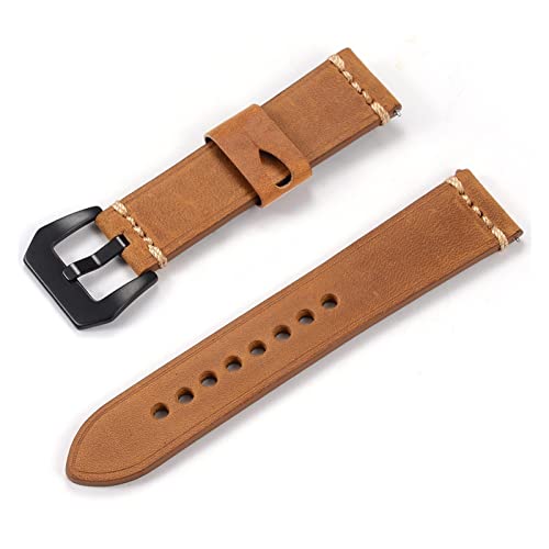 VISIYUBL Schnellveröffentlichung 22mm 24mm Uhrenbandband Ersatz Band Uhrengurt Top Grain Leder Watch Bandgurt (Color : Fredirec 2, Size : 24mm) von VISIYUBL