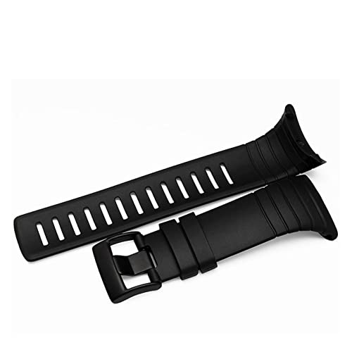 VISIYUBL Tropfen Widerstandsriemen fit for Suunto-Kern 35mm. Durable Uhrenarmband Schwarz Gummi Armband Ersatz Armband Zubehör Männer Frauen von VISIYUBL