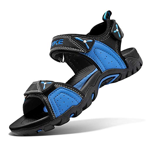 VITIKE Kinder Sandalen Jungen Sandalen Mädchen Trekking Sandalen Sommer Schuhe, 78 Blau, 33 EU von VITIKE