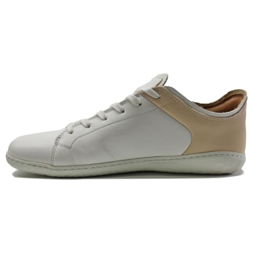 VIVOBAREFOOT Damen Geo Court III Leder Off White Pink Trainer 40 EU von VIVOBAREFOOT