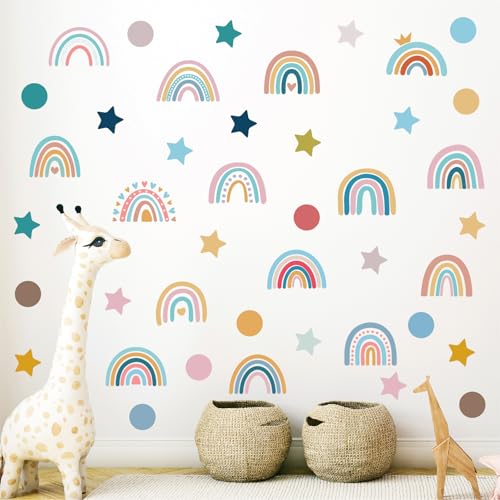 4 Stück Multi Regenbogen Kombination Wandaufkleber Regenbogen Sterne Wandaufkleber Kinderzimmer Wandaufkleber Babyzimmer Mädchen Schlafzimmer Wanddekoration 4 Stück Multi Regenbogen Kombination Wandaufkleber Regenbogen Sterne Wandaufkleber Kinderzimmer Wandaufkleber Babyzimmer Mädchen Schlafzimmer Wanddekoration von VJUYSW