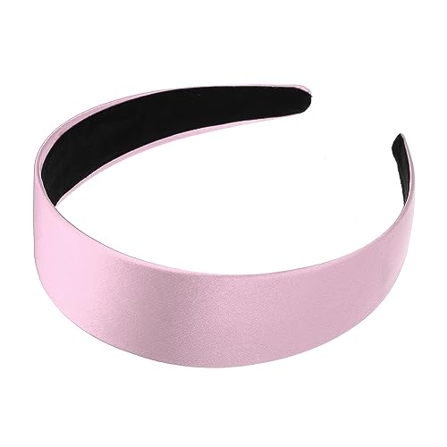 VOCOSTE Haar Stirnband Breite Satin Stirnband Rosa 1.57" Breit für Frauen von VOCOSTE