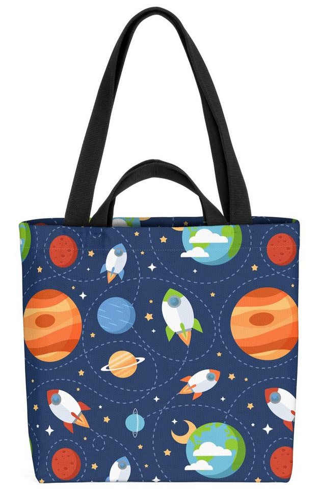 VOID Henkeltasche (1-tlg), Raumschiff Planeten Astronaut Weltraum Space Sterne All Kinder Kinder von VOID