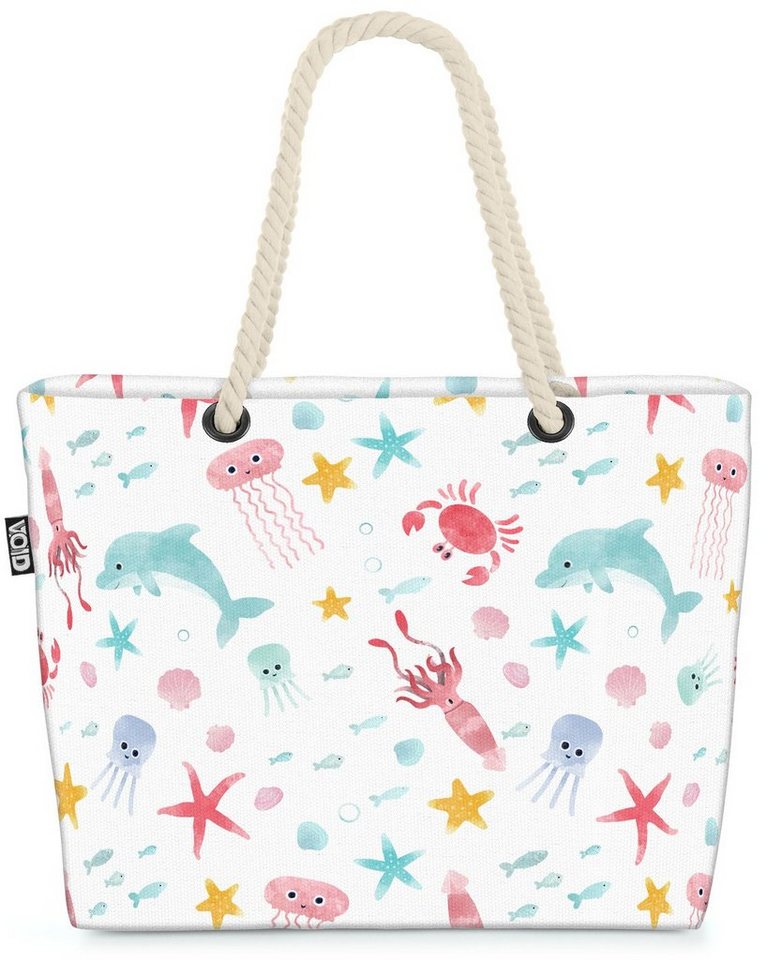 VOID Strandtasche (1-tlg), Meeresbewohner Kinder Beach Bag Kinder Kinderzimmer Baby Babyzimmer Jungen von VOID