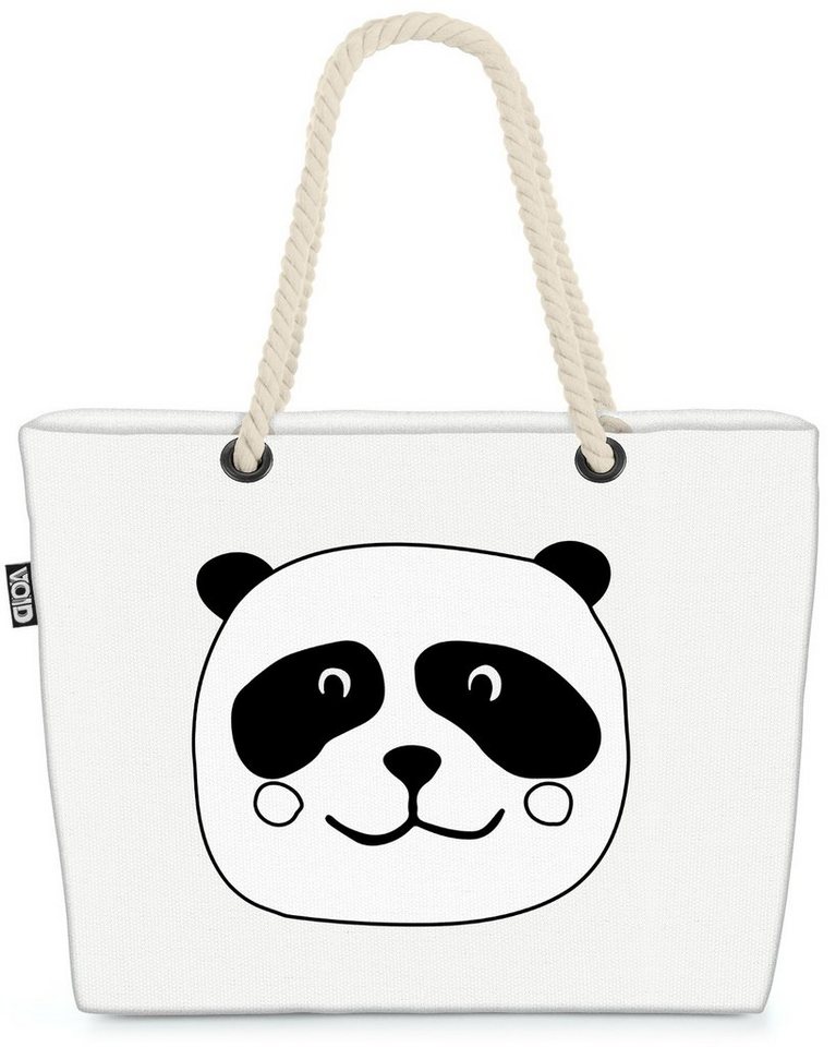 VOID Strandtasche (1-tlg), Panda Comic Cartoon Panda Comic Cartoon Bär Kinder Kinderzimmer Zeich von VOID