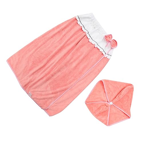 VOSAREA 1 Set Baderock Anzug Frau Strandtuch Damen Robe Bowknot Wash Stirnband Duschhauben Körpertuch Haartuch Bademäntel Für Frauen Bandana Für Haarfaser Rosa VOSAREA 1 Set Baderock Anzug Frau Strandtuch Damen Robe Bowknot Wash Stirnband Duschhauben Körpertuch Haartuch Bademäntel Für Frauen Bandana Für Haarfaser Rosa von VOSAREA