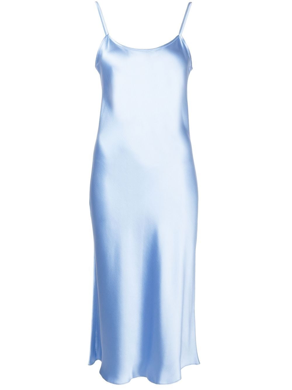 VOZ Midikleid aus Satin - Blau von VOZ