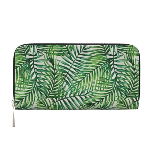 VPPUR Bananenblatt-Geldbörse mit grünem Druck, handgearbeitete Damengeldbörse für Damen, Geldbörse, Clutch, für Reisen, lässig, trendig, Schwarz, Einheitsgröße, Kunst VPPUR Bananenblatt-Geldbörse mit grünem Druck, handgearbeitete Damengeldbörse für Damen, Geldbörse, Clutch, für Reisen, lässig, trendig, Schwarz, Einheitsgröße, Kunst von VPPUR