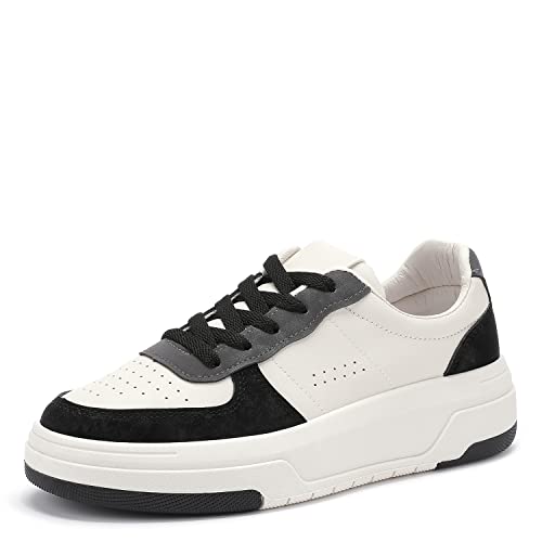 VQZ Damen-Sneaker, Damen-Schnürschuhe, Damen-Modeschuhe Schwarz 40EU von VQZ