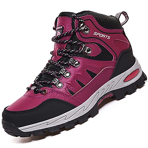 VTASQ Wanderschuhe Herren Damen Trekkingschuhe Leichte Outdoor Trekkingschuhe Knöchel Schuhe Herren Sneaker Ultralight Sportschuhe für Camping Rosa 39EU von VTASQ