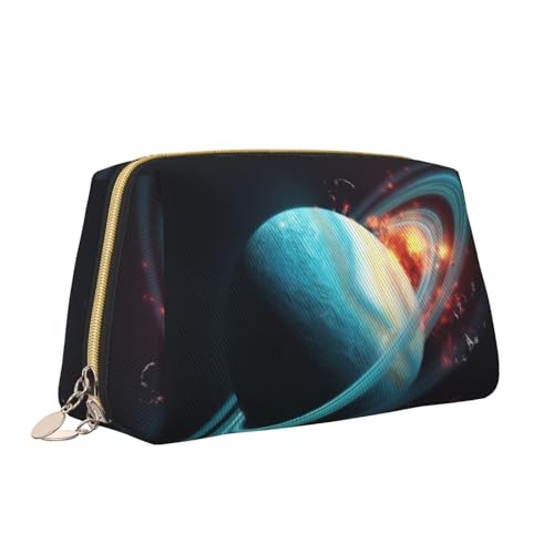 VTCTOASY Uranus Make-up-Tasche, tragbar, vielseitig, Kulturbeutel, große Kapazität, Kosmetiktasche für Damen, weiß, Einheitsgröße, weiß, Einheitsgröße von VTCTOASY