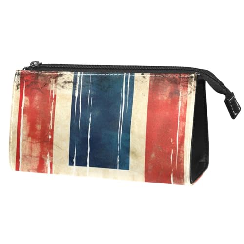 Make up Taschen für Damen,Kulturbeutel für Herren,Geburts und slowenische Retro Flagge,Reise Kosmetiktasche von VTGHDEEQ