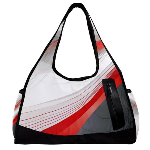 Sporttaschen für Damen,Reisetasche für Reisen,Abstrakter moderner Stil geometrisch,Sporttasche für Herren von VTGHDEEQ