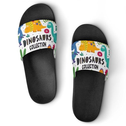 Damen Schlappen Dinosaurier Badeschuhe rutschfest Badeschlappen Hausschuhe Slides Sandalen Slippers Damen Schlappen Dinosaurier Badeschuhe rutschfest Badeschlappen Hausschuhe Slides Sandalen Slippers von VYJLOO
