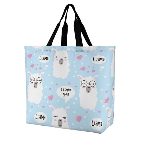 VYJLOO Weißes Alapa-Herz Damen Shopper Handtasche Schultertasche Umhängetaschen Tragetasche 40x16x40cm VYJLOO Weißes Alapa-Herz Damen Shopper Handtasche Schultertasche Umhängetaschen Tragetasche 40x16x40cm von VYJLOO