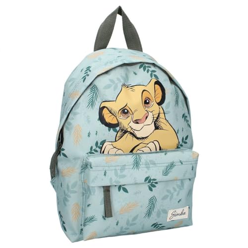 Vadobag Rucksack König der Löwen – Simba Made for Fun – von Disney The Lion King – Rucksack für Kinder | Schule | Kindergarten – Farbe Grün – Maße 31 x 22 x 9 cm, mehrfarbig, Einheitsgröße von Vadobag