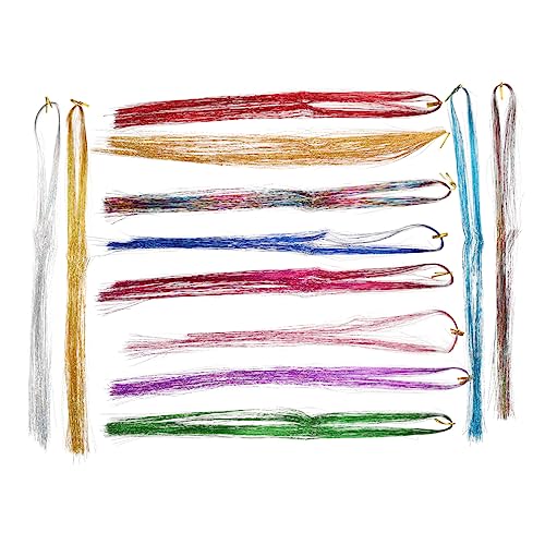 Vaguelly 1Satz Haar Lametta Tinsel Extensions Für Farben Lang Häkelnadel Bead Tool Und Haarklammern Tanzpartys Und Hochzeiten Einfache Vaguelly 1Satz Haar Lametta Tinsel Extensions Für Farben Lang Häkelnadel Bead Tool Und Haarklammern Tanzpartys Und Hochzeiten Einfache von Vaguelly