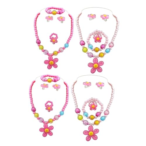 Vaguelly 4 Sets Kinderschmuck Anzüge Für Kinder Prinzessinnen Halskette Kinderschmuck Spielschmuck Prinzessinnen Kostüm Halskette Prinzessinnen Schmuck Kostümschmuck Juwelen Für von Vaguelly