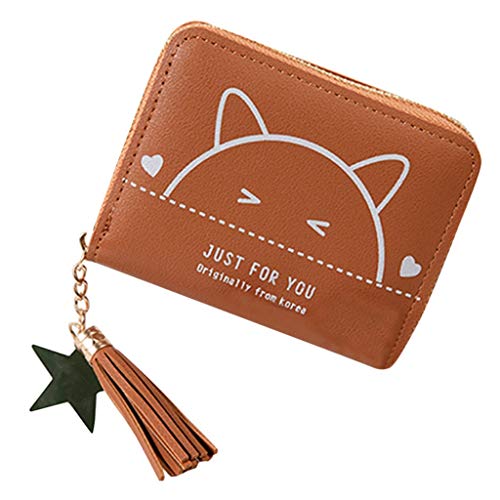 VaiKanhai Lady Wallet Fashion Bag und sehr tragbare, leichte und große Brieftasche Geldbörsen Herren Jack (Z jsjmD-Brown, One Size) von VaiKanhai