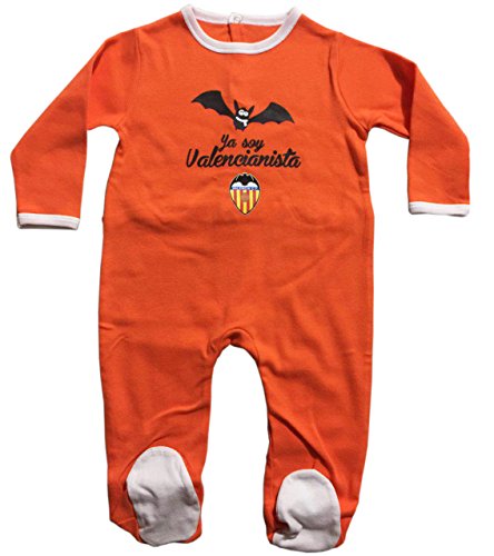 Valencia CF Unisex Baby Pelele Naranja VCF T 18M Kleinkind-Schlafanzüge, orange, S von Valencia CF