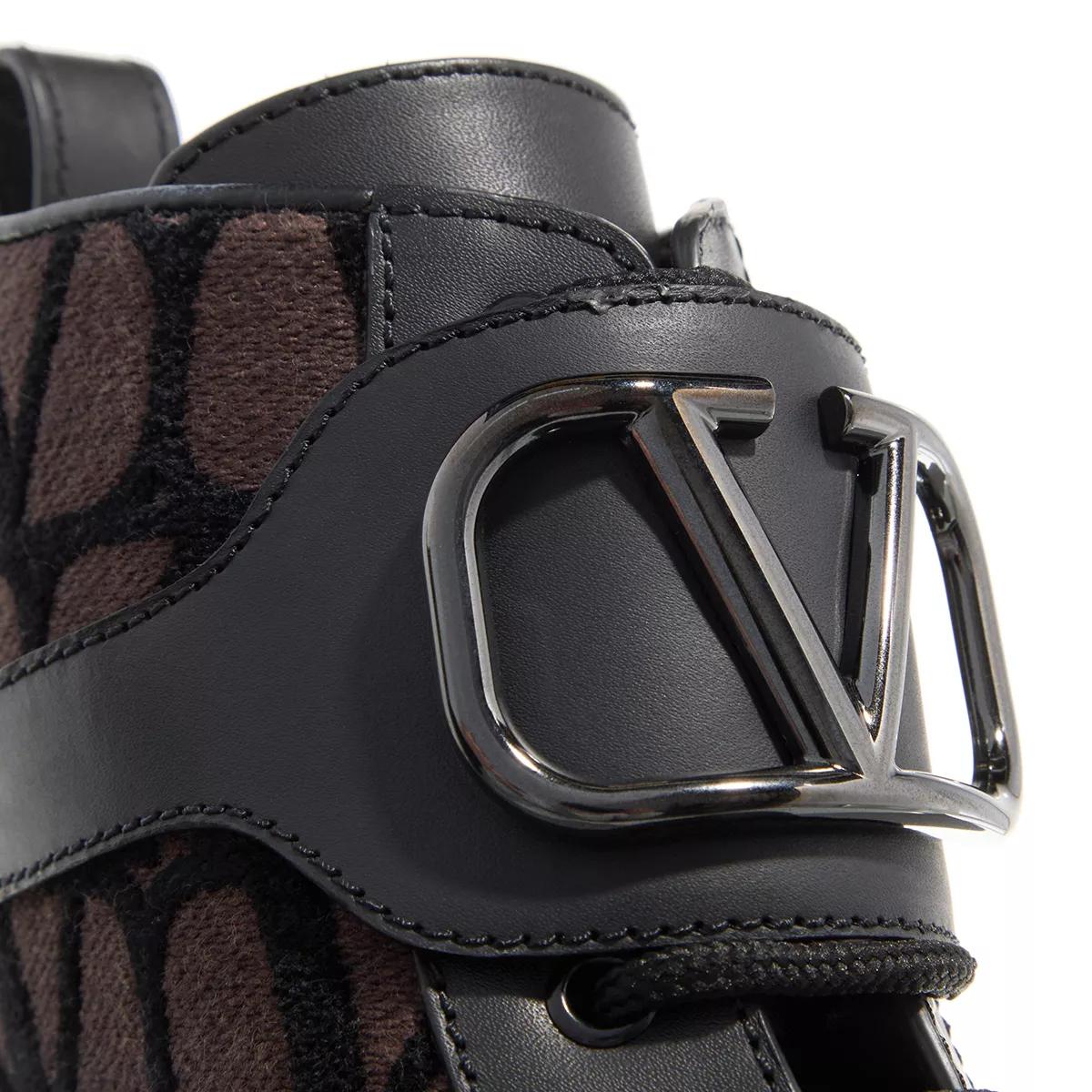 Valentino Garavani Boots & Stiefeletten - Leather Lace-Up Boots - Gr. 40 (EU) - in Braun - für Damen von Valentino Garavani