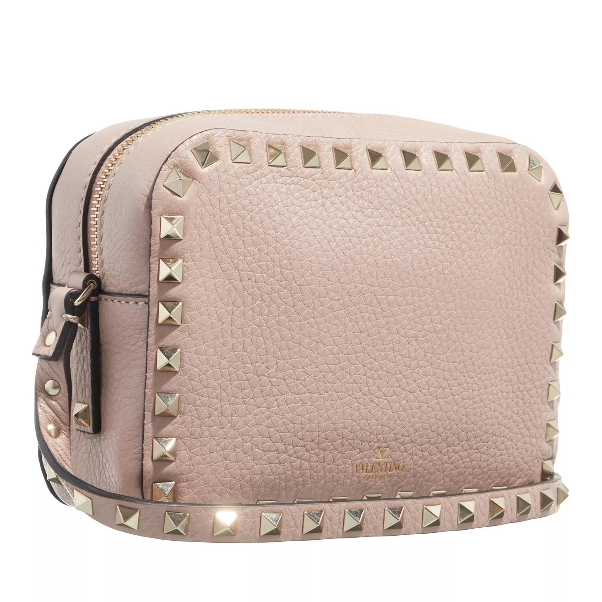 Valentino Garavani Crossbody Bags - Rockstud Camera Crossbody Bag - Gr. unisize - in Taupe - für Damen von Valentino Garavani