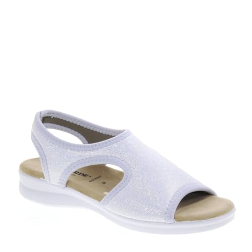Valleverde 25322A Sandalen Komfort Damen Leinwand Weiß Keilabsatz 3 cm Gummisohle, Weiß, 37 EU Valleverde 25322A Sandalen Komfort Damen Leinwand Weiß Keilabsatz 3 cm Gummisohle, Weiß, 37 EU von Valleverde