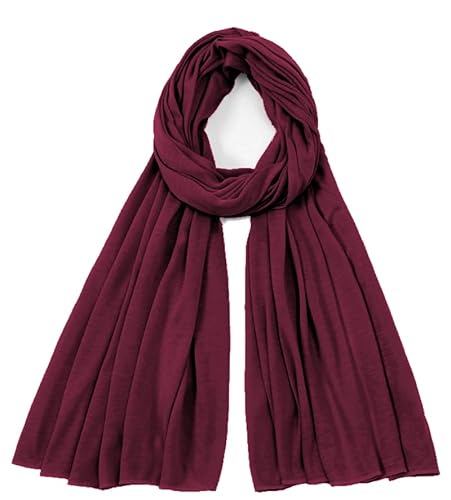 Van Der Rich ® - Einfarbiger Schal Weiche Stola 68cm*170cm - Damen (Bordeaux40) von Van Der Rich