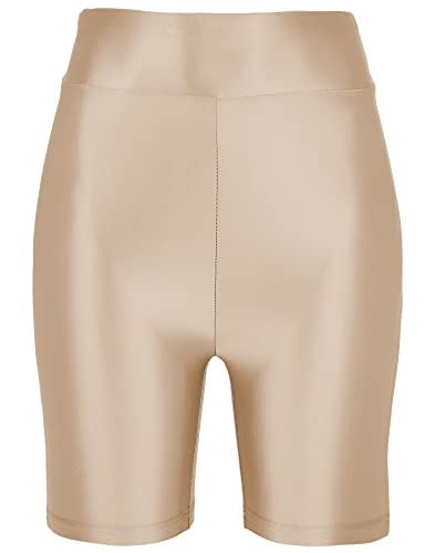 Van Der Rich ® - Sportshorts mit High Waist Legging Yoga Fitness - Damen (Nude, S-M) von Van Der Rich