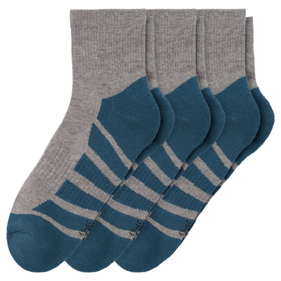 3 Paar Herren Trekking-Sneaker-Socken meliert 3 Paar Herren Trekking-Sneaker-Socken meliert von VanVaan