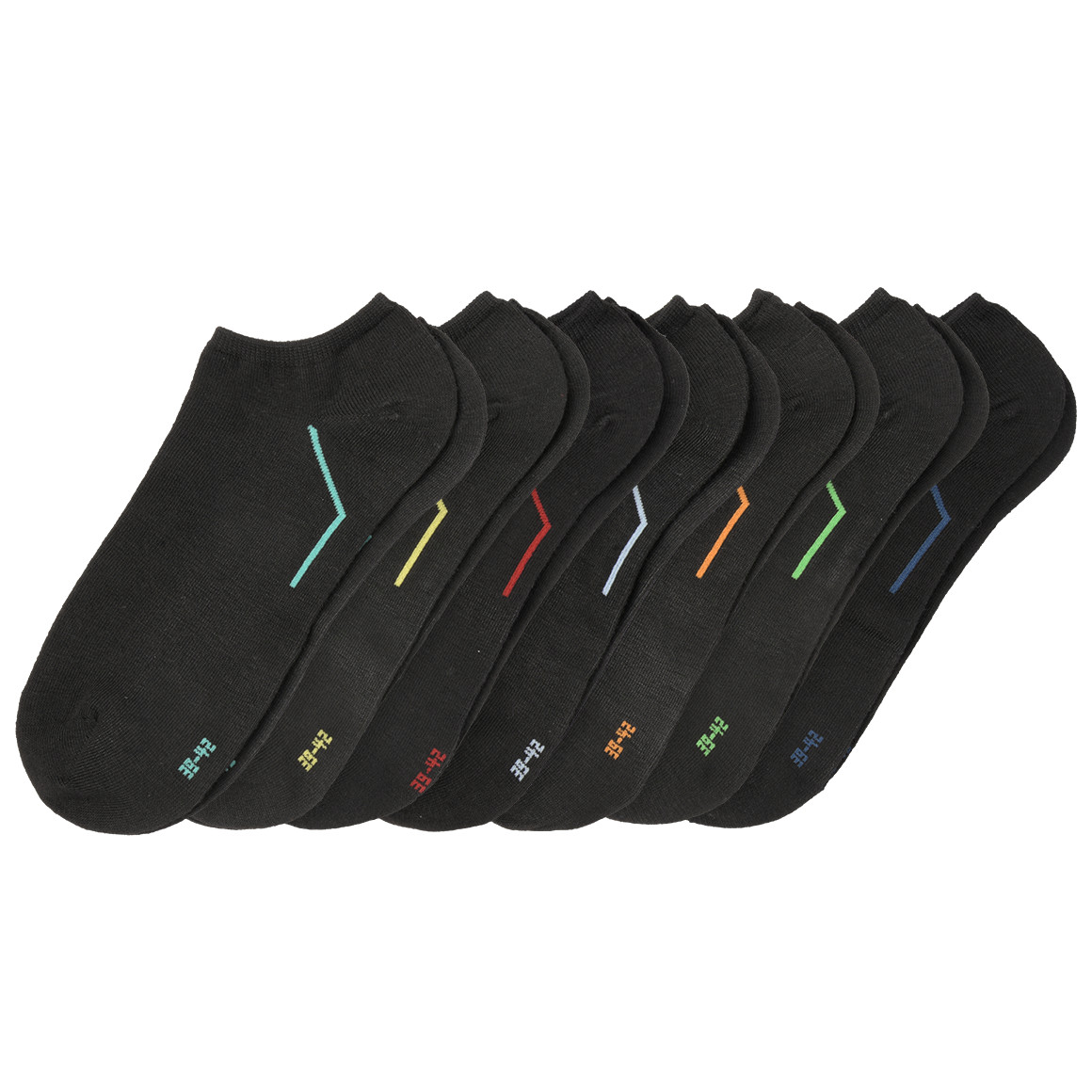 7 Paar Herren Sneaker-Socken in Unifarben 7 Paar Herren Sneaker-Socken in Unifarben von VanVaan