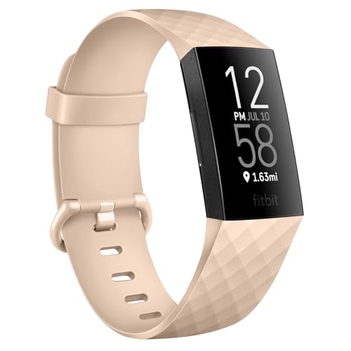 Vancle für Fitbit Charge 4 Armband Damen Herren,Silikon Sport Ersatzarmbänder Uhrenarmband für Fitbit Charge 3 Armband/Fitbit Charge 4 SE Armband/Fitbit Charge 3 SE Armband(L,Apricot pink) von Vancle