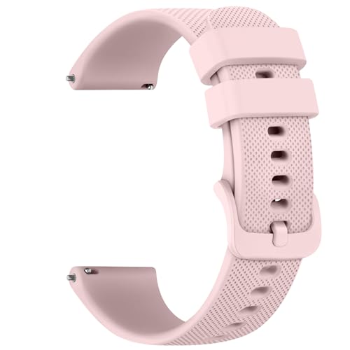 Vancle für Uhrenarmband 18mm Armband Herren Damen,Silikon Uhrenarmband mit Schnellverschluss Ersatzbänder Watch Straps für 18mm Armband(18mm,Rosa) von Vancle